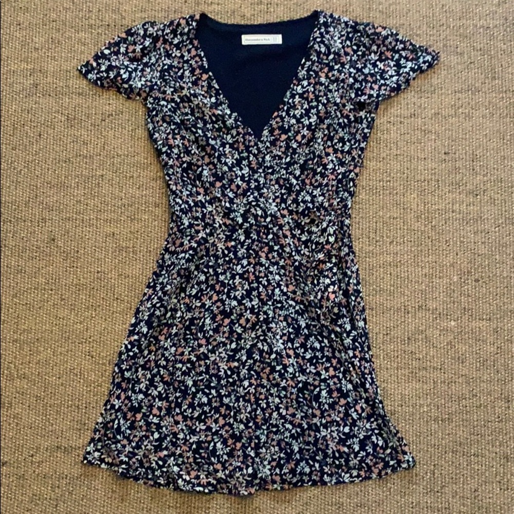 Floral wrap dress